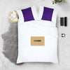 Purple with White Contrast Pillowcases