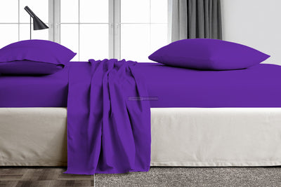 Purple Flat Sheet Set