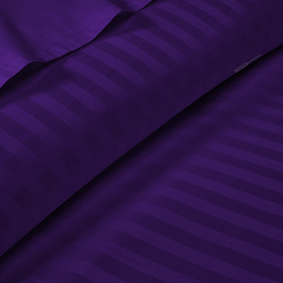 Purple Stripe Fitted Sheets