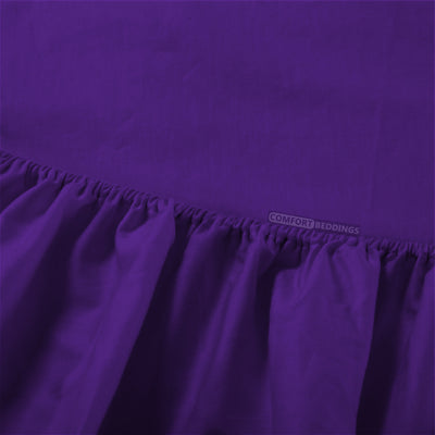Purple Round Bed Sheet Set