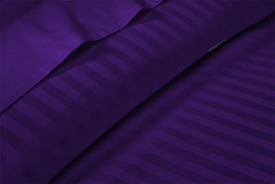 Purple Stripe Flat Sheet