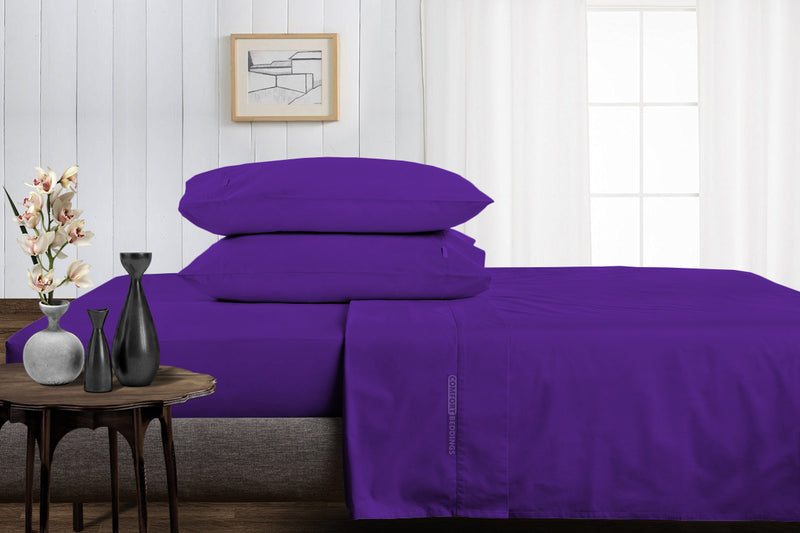 Purple Split King Sheets