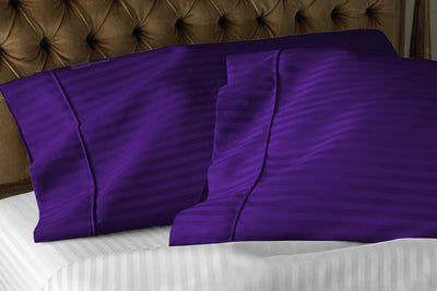 Purple Stripe Pillowcases