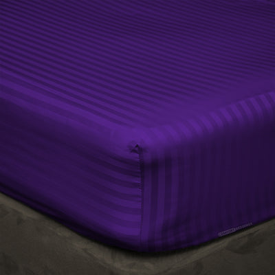 Purple Stripe Fitted Sheets
