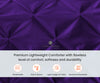Top Rated Purple 3 Piece Half Pinch Comforter