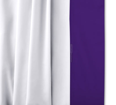 High Quality two tone Purple bed skirt