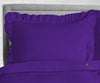 Purple Trimmed Ruffled Duvet Cover