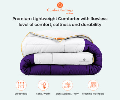 Purple Contrast Comforter