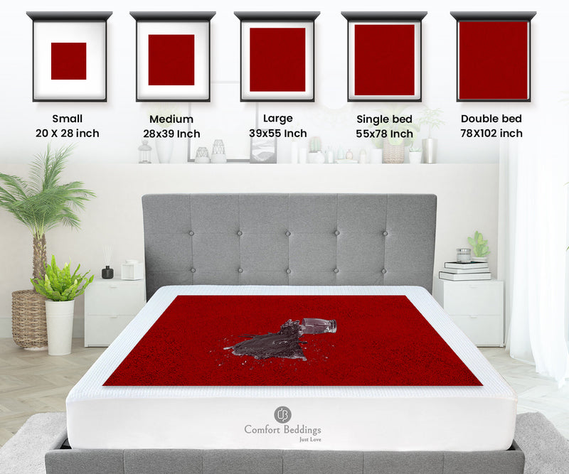 Red Color Baby Dry Sheet