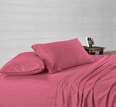 Rose Berry Stripe Waterbed Sheets