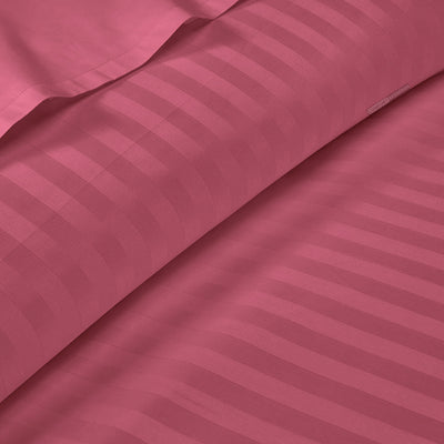 Rose berry Stripe Duvet Covers
