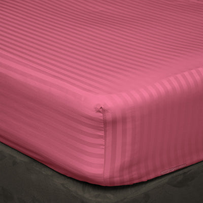 Rose Berry Stripe Fitted Sheets
