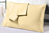 Rust Stripe Pillowcases Set