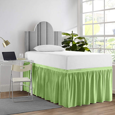 Sage Green Dorm Bed Skirt