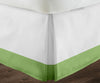 600TC Two Tone Sage with White bed skirt