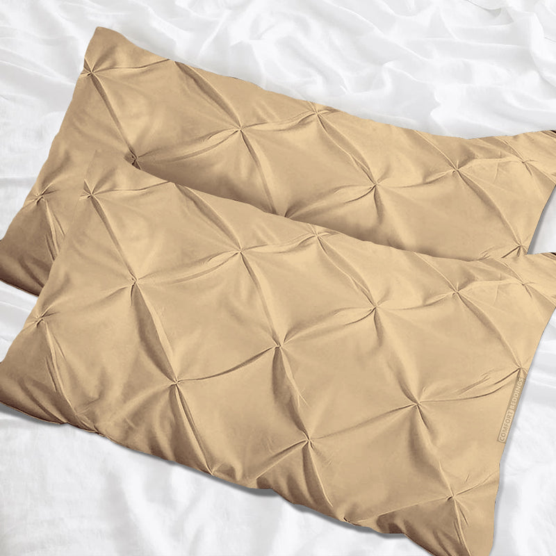 Taupe Pinch Pillow Case