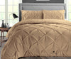 Taupe Pinch Pleat Duvet Cover