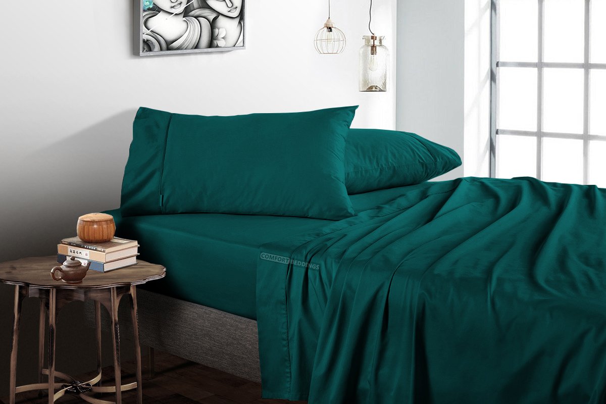 teal king size sheets