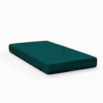 Teal Fitted Crib Sheet