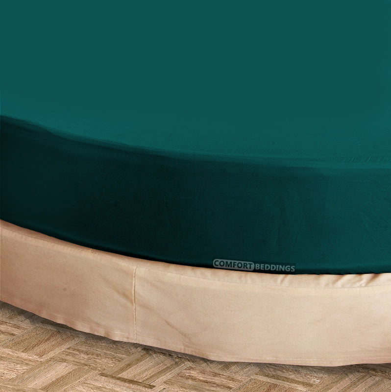 Teal Round Bed Sheets