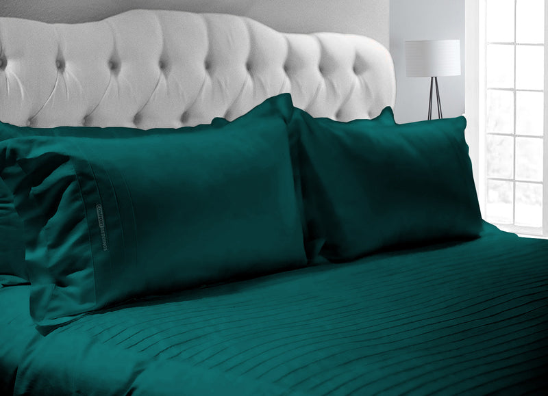 Elegant Teal Moroccan Streak Duvet Cover And Pillowcases