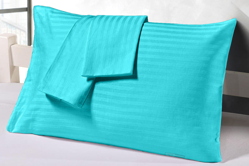 Turquoise Blue Stripe Pillowcases