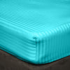 Turquoise Blue Stripe Fitted Sheets