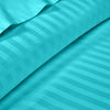 Turquoise Blue Stripe Fitted Sheet