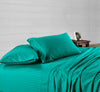 Turquoise Green Stripe Waterbed Sheets