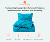 Turquoise Blue Pinch Comforter