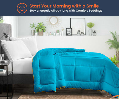 Turquoise Blue Microfiber Comforter