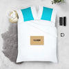 Turquoise Blue with White Contrast Pillowcases