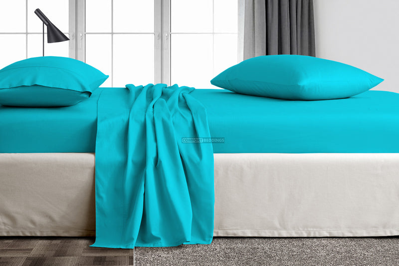 Turquoise Blue Flat Sheet Only