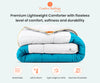 Turquoise Blue Contrast Comforter