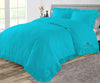 Turquoise Blue Trimmed Ruffle Duvet Cover