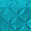 Turquoise Blue Pinch Bed Runner