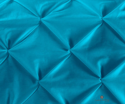 100% Egyptian Cotton Turquoise Blue Dual Tone Half Pinch Duvet Cover Set
