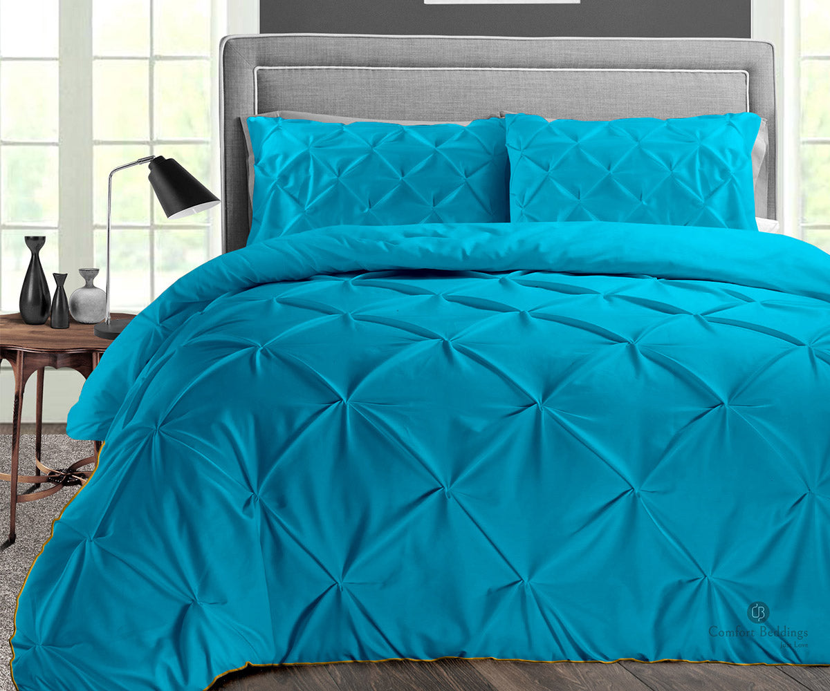 Turquoise Blue Pinch Comforter