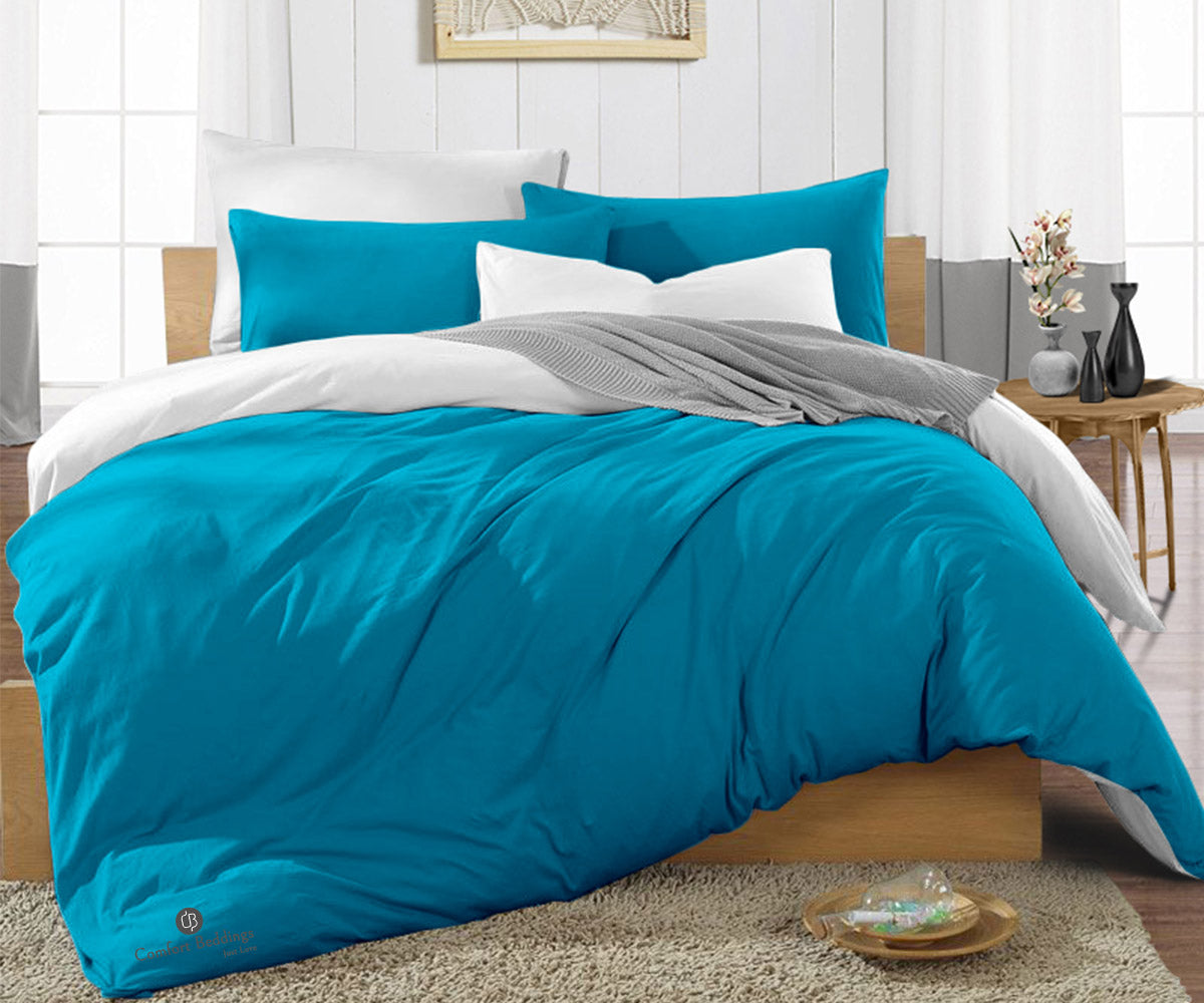 Turquoise Reversible Duvet Covers
