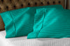 Turquoise Green Stripe Pillowcases