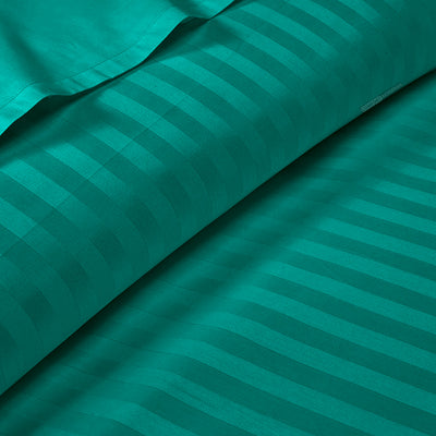 Turquoise Green Stripe Fitted Sheets