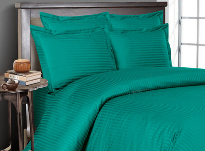 Turquoise Green Stripe Bed in a Bag