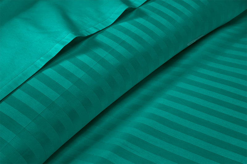 Turquoise green stripe sheet