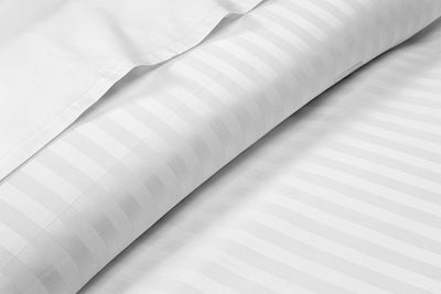 White Striped Waterbed Sheets