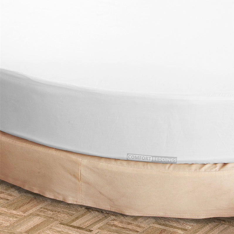 White Round Bed Sheets