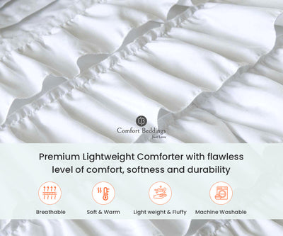 White Ruffled Comforter