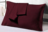 Wine Stripe Pillowcases Set