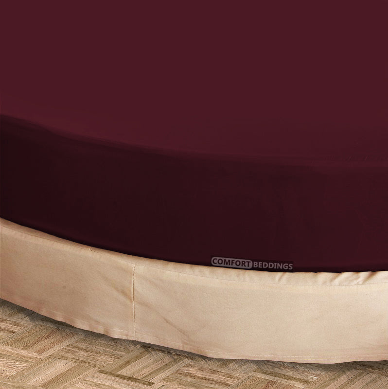 Wine Round Bed Sheets
