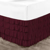 Luxury Wine Waterfall Ruffled Bed Skirt 600TC