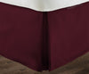 Wine Pleated Bed Skirts